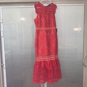 Charlee Red Lace Sleeveless Midi Dress by Lulus